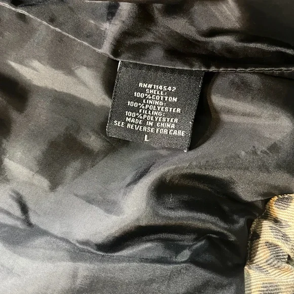 Jou Jou Leopard Print Puffer Jacket in Tan and Black - Picture 6 of 6